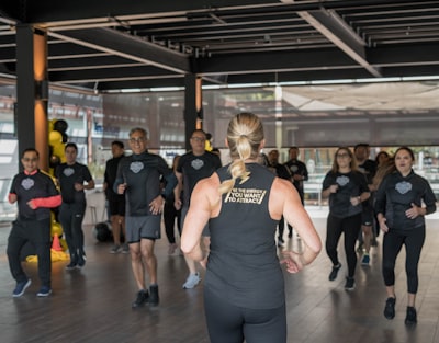 Cardio machines with city view